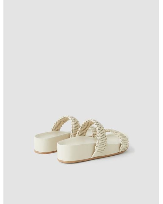 Joseph Natural Isha Braided Leather Sandals