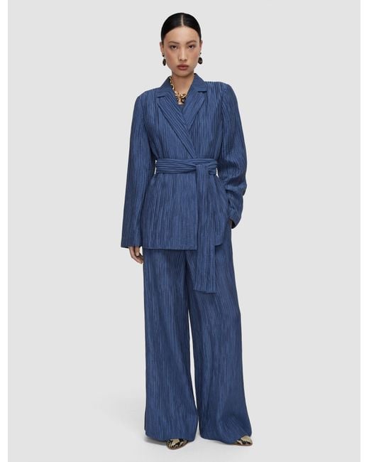 Joseph Blue Nymph Fluid Crinkle Jacket