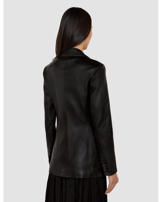 Joseph Black Pascal Leather Stretch Jacket