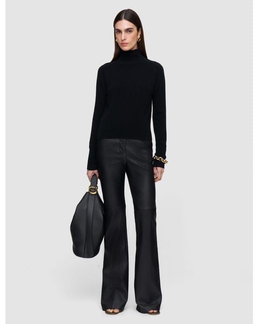 Joseph Black Tafira Leather Stretch Trousers