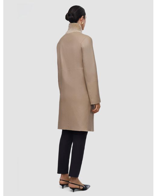 Joseph Natural Britanny Reversible Soft Shearling Jacket