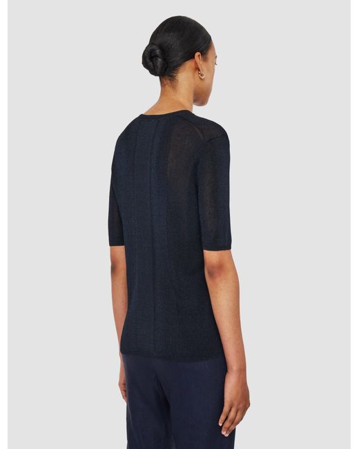 Joseph Blue Crisp Rayon Top
