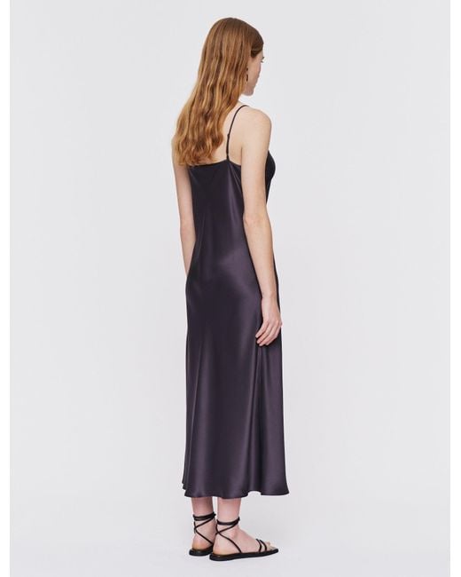 Robe Clea En Satin De Soie Joseph en coloris Purple