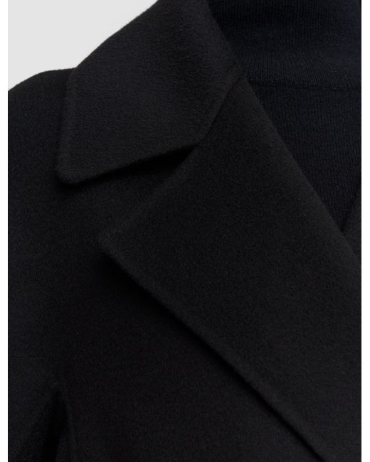 Joseph Black Costana Double Face Cashmere Coat