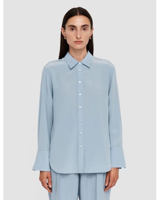 Joseph Blue Joe Silk Crepe De Chine Blouse