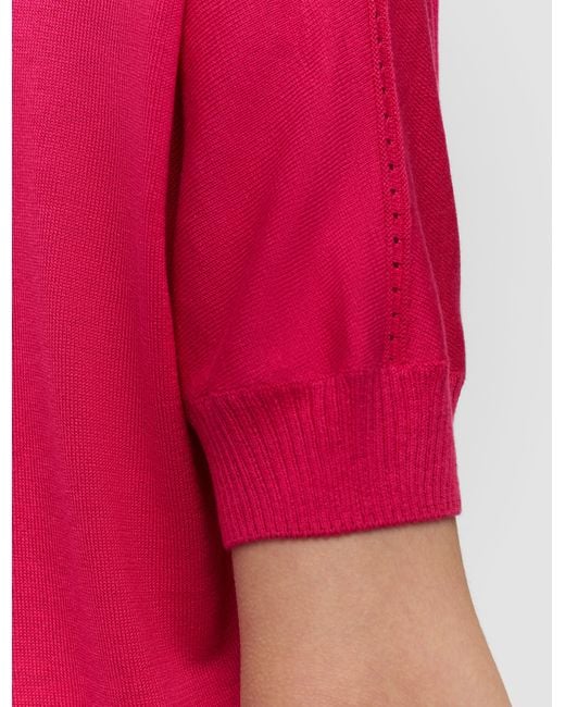 Joseph Pink Jana Silk Knit Top