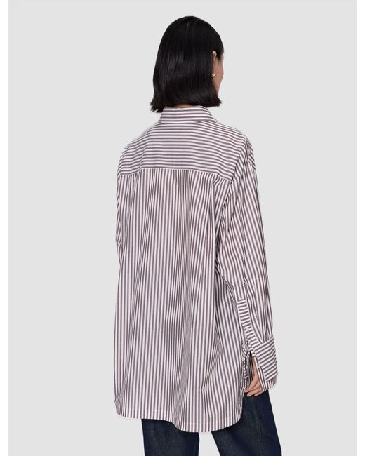 Joseph Multicolor Theia Cotton Stripe Shirt