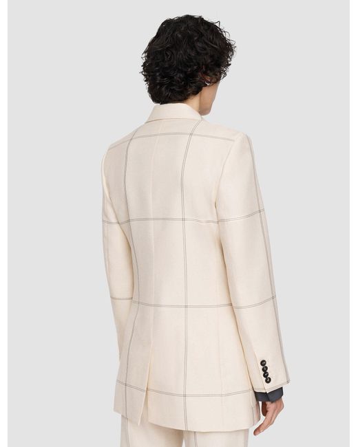 Joseph Natural Wool Tartan Leandre Jacket