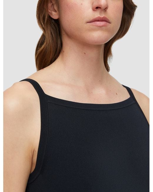 Joseph White Viscose Knit Stretch Dress