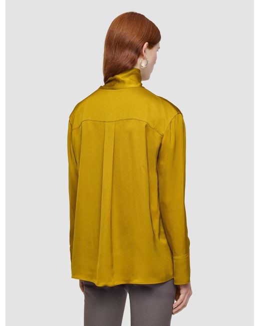 Joseph Yellow Adele Light Crepe Blouse