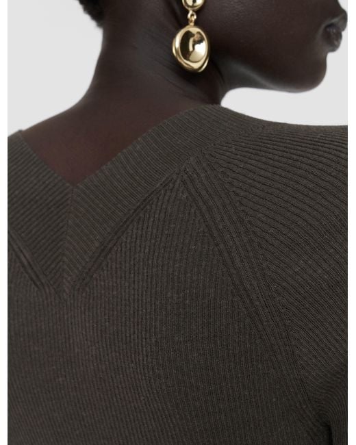 Joseph Natural Harti Linen Blend Knit Top