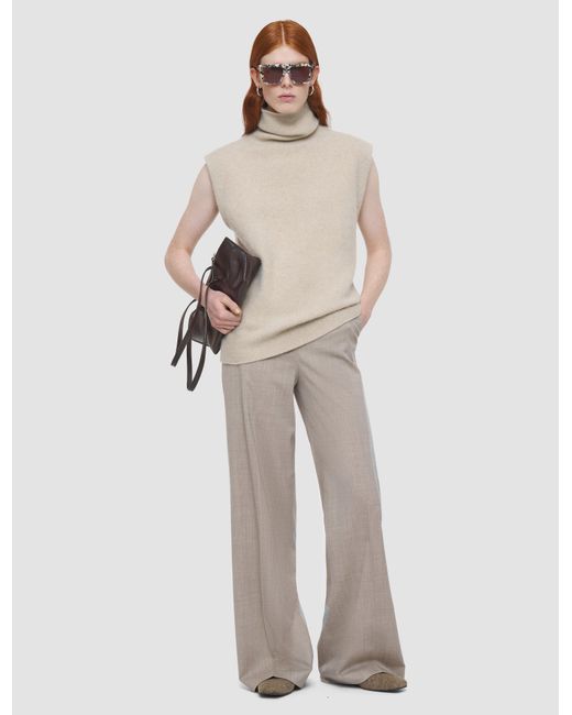 Joseph Natural Brushed Cashmere Vest