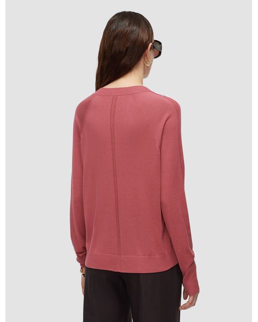 Joseph Pink Gallow Superfine Silk Jumper