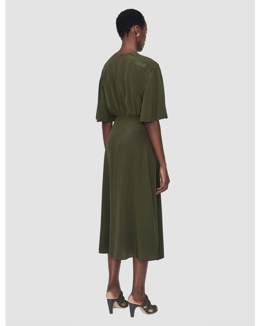 Robe Silsila En Soie Crêpe De Chine Joseph en coloris Green