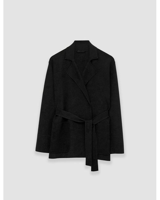 Joseph Black Silk Stretch Coat