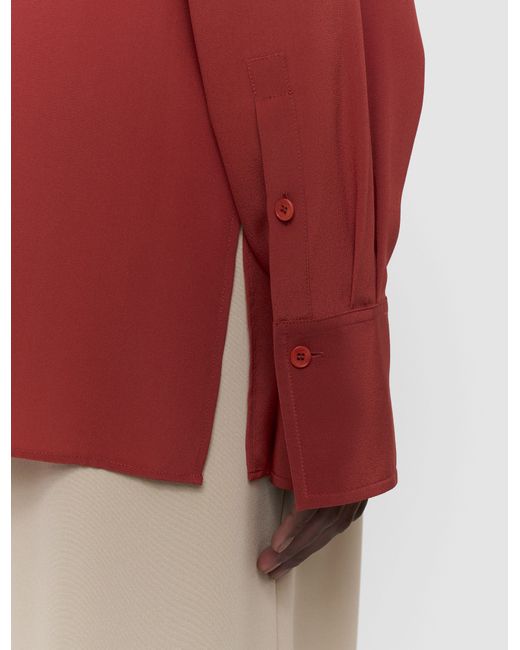 Chemise Yas En Soie Crêpe De Chine Joseph en coloris Red