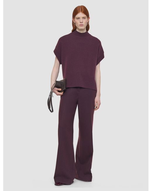 Joseph Purple Luxe Cashmere Top