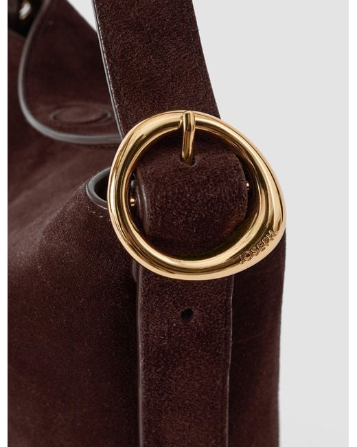 Joseph Brown Mini Bucket Suede Bag