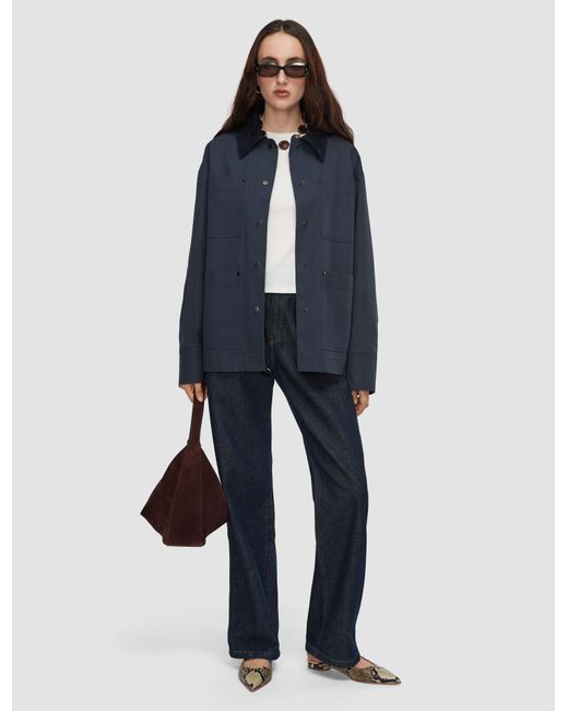 Veste Athos En Coton Joseph en coloris Blue