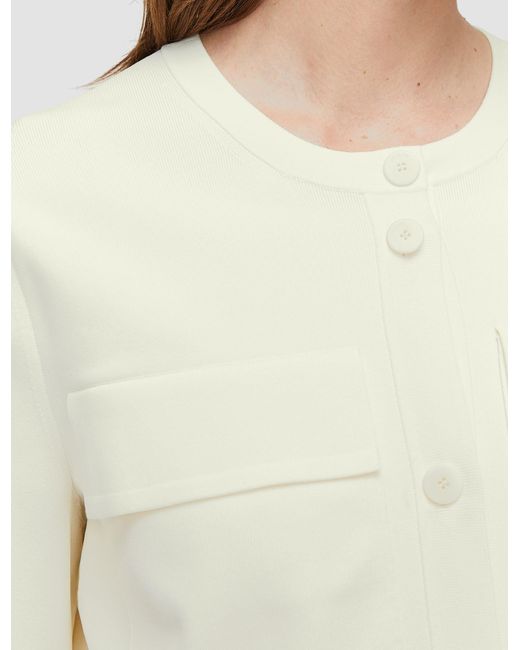 Joseph Natural Viscose Knit Stretch Cardigan Jacket
