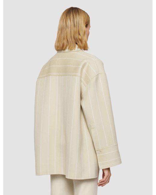 Joseph White Molitor Geometric Double Face Wool Coat