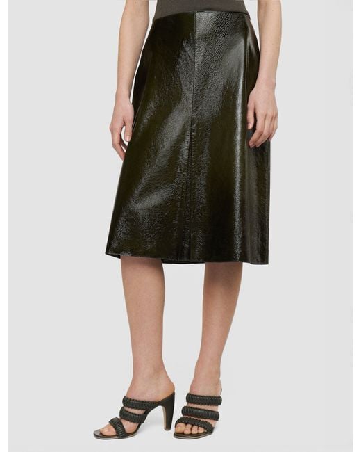 Joseph Green Baha Textured Patent Leather Skirt