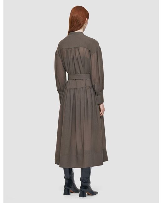 Joseph Brown Emma Sheer Fine Wool Dress