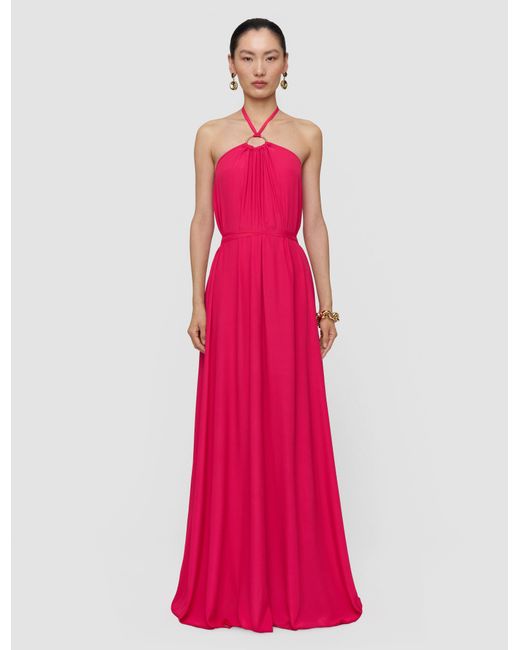 Robe Zuzi En Crêpe Mélangé De Soie Joseph en coloris Pink