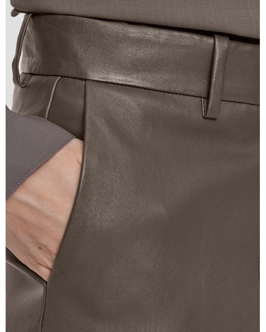 Joseph Gray Coleman Leather Stretch Trousers
