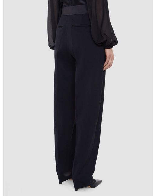Joseph Blue Aix Tailored Crepe Trousers