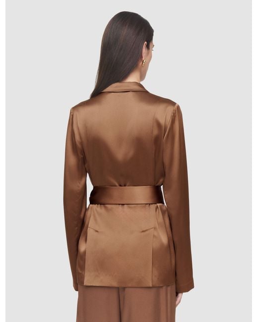 Joseph Brown Archer Silk Satin Jacket