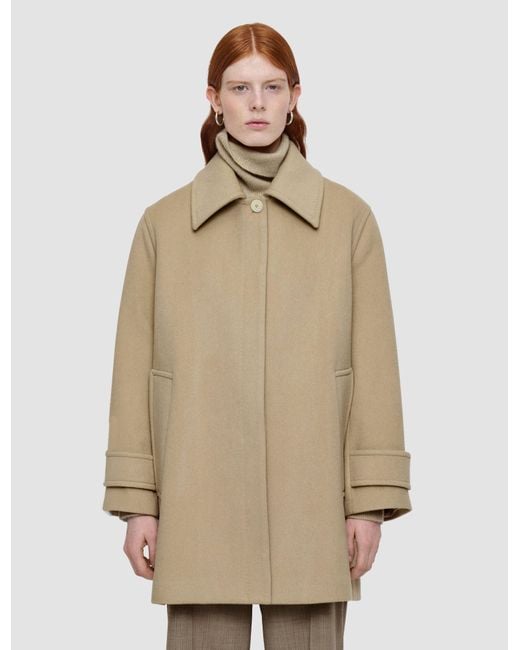 Joseph Natural Loti Soft Wool Cashmere Coat