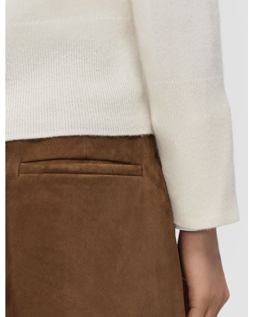 Joseph Natural Suze Light Suede Shorts