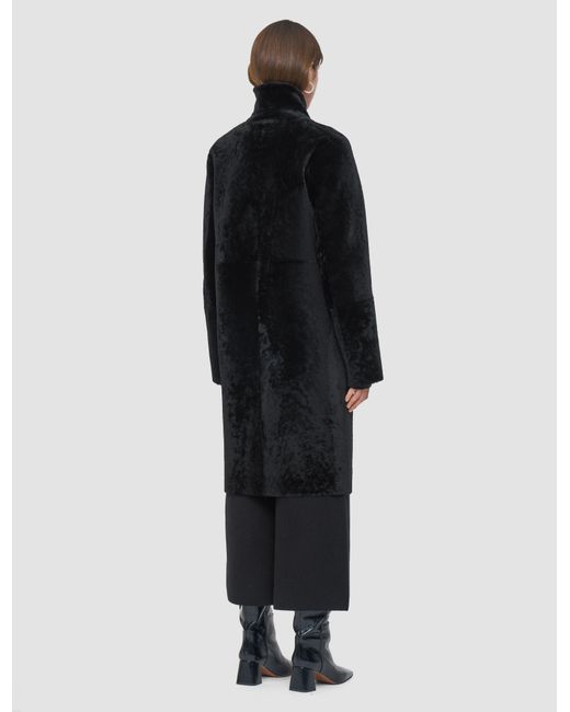 Joseph Blue Britanny Reversible Soft Shearling Coat