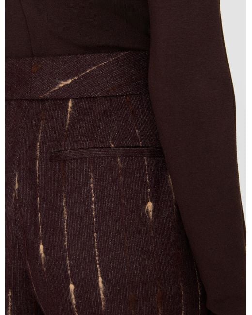 Joseph Brown Isotta Slub Wool Trousers
