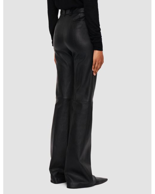 Joseph Black Tafira Leather Stretch Trousers