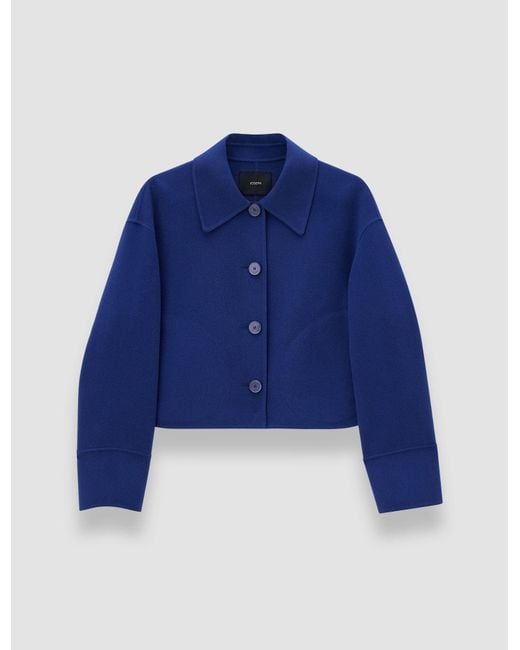 Joseph Blue Gerrard Light Double Face Wool Jacket