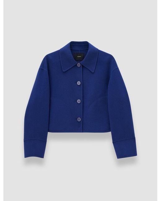 Joseph Blue Gerrard Light Double Face Wool Jacket