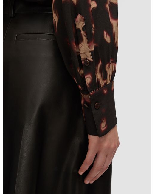 Joseph Brown Rieu Tortoiseshell Crepe Blouse