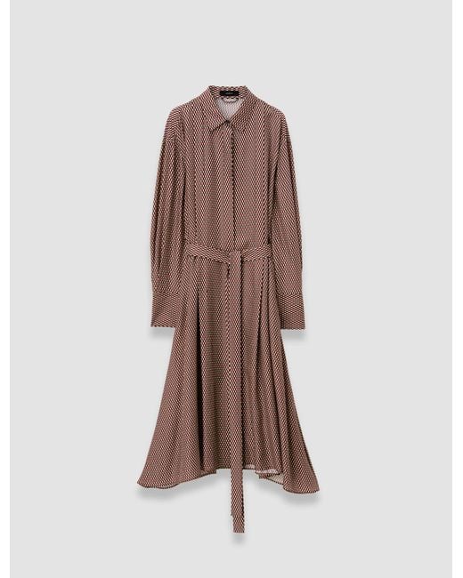Joseph Pink Orlan Printed Silk Blend Dress