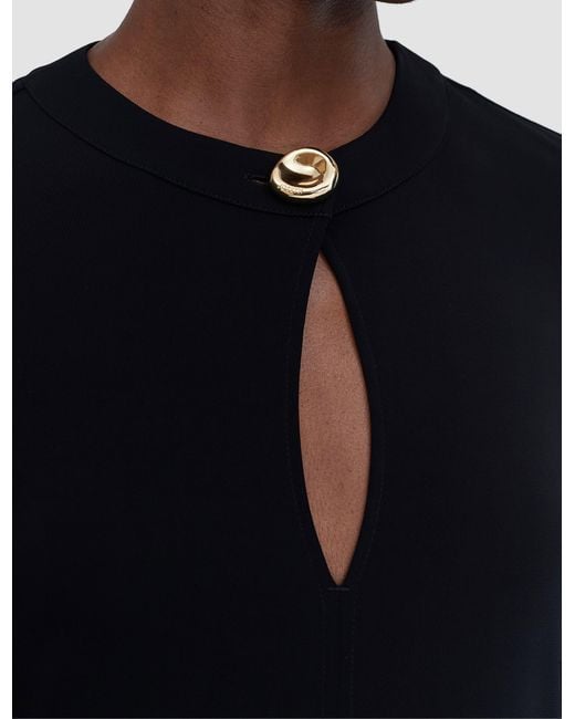 Joseph Blue Fabiola Fluid Jersey Blouse