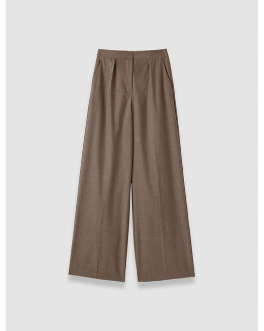 Joseph Natural Alanel Light Wool Tailoring Trousers