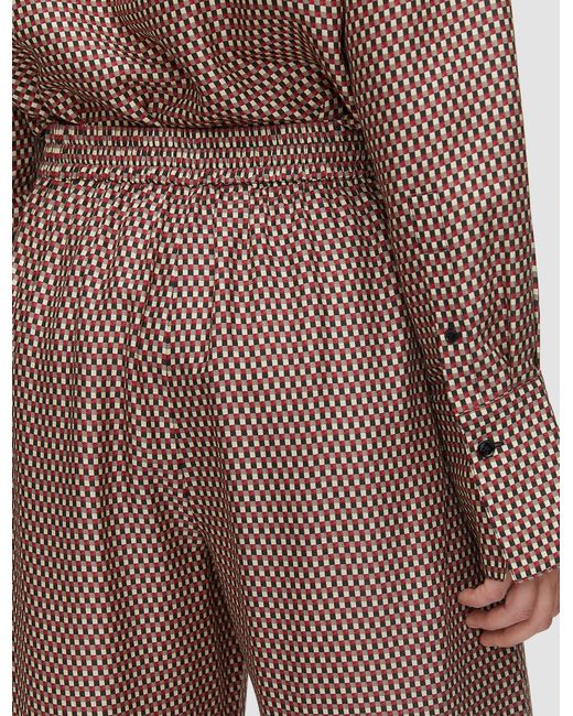 Joseph Brown Sahel Printed Silk Blend Trousers