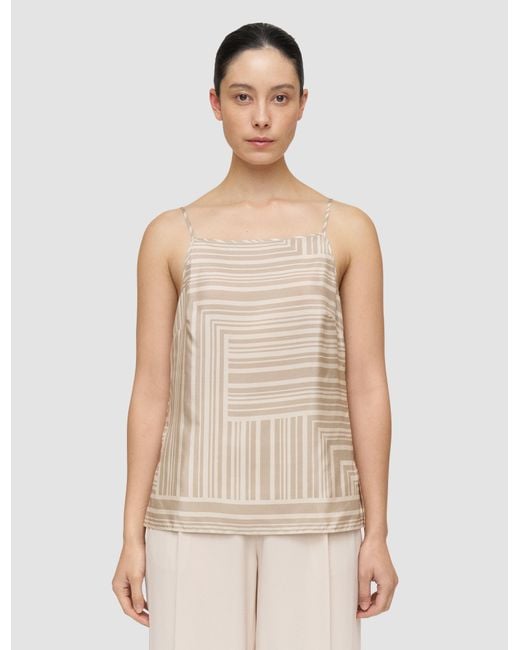 Joseph Natural Stace Printed Silk Camisole