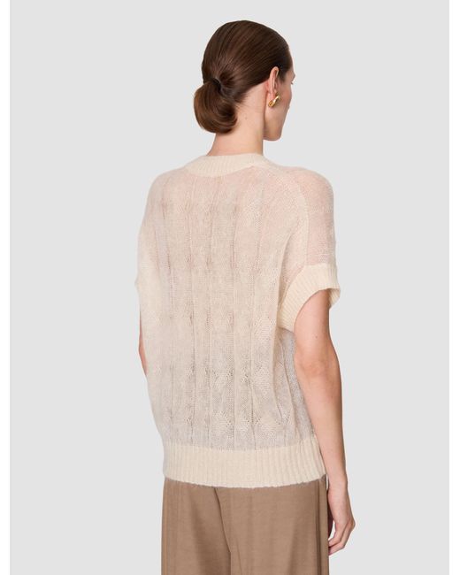 Joseph White Mar Mohair Silk Voile Top