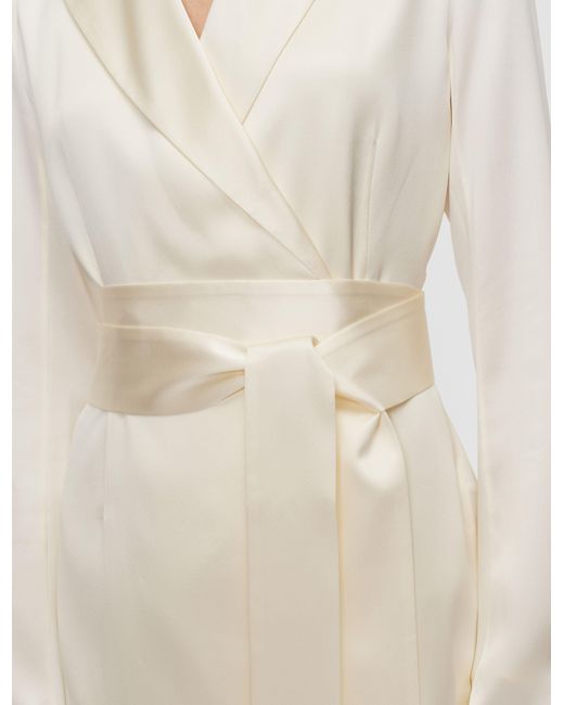 Joseph White Archer Silk Satin Jacket