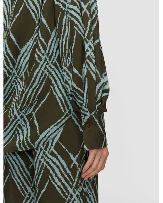 Blouse Sina En Soie À Tissage Ajouré Joseph en coloris Green