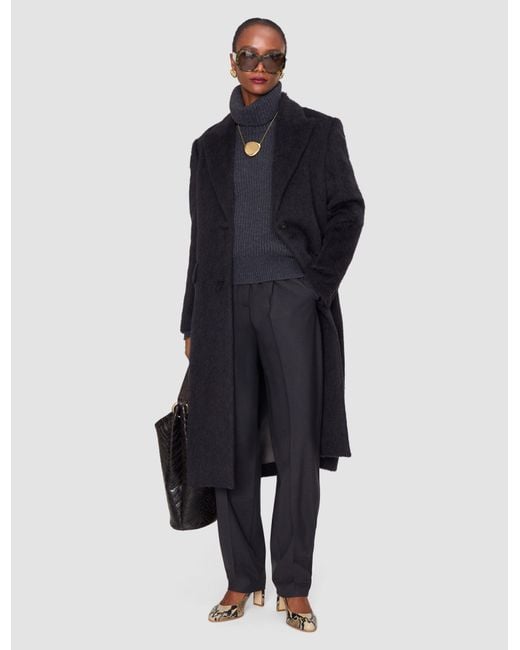 Joseph Black Laia Alpaca Wool Coat
