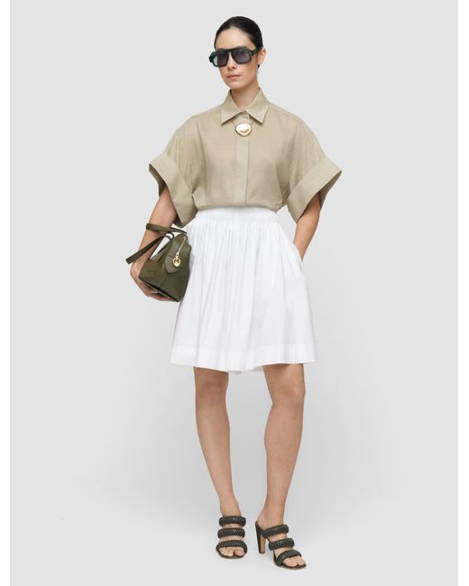 Joseph White Aissa Cotton Poplin Shorts