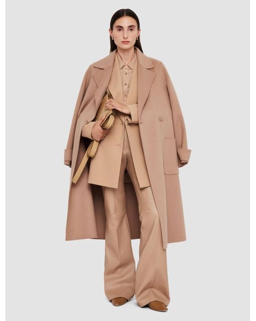 Joseph Natural Arline Double Face Cashmere Coat